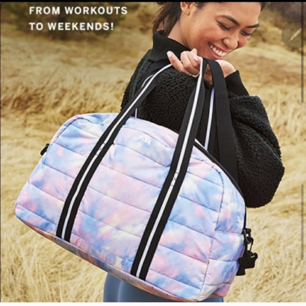PINK tye dye duffel bag BRAND NEW